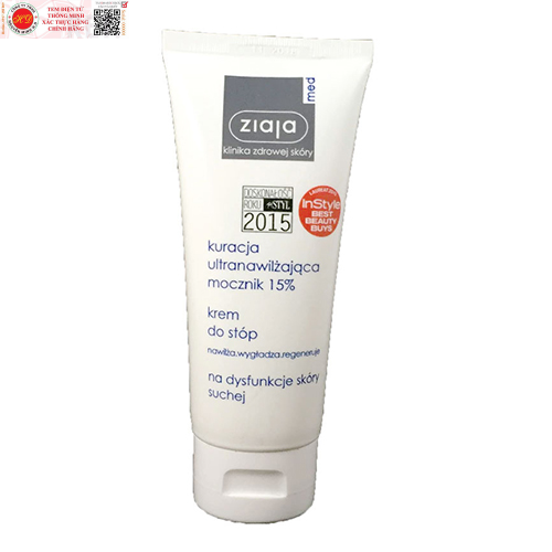 Kem 15% urê Ziaja Med 15% Urea Foot Cream
