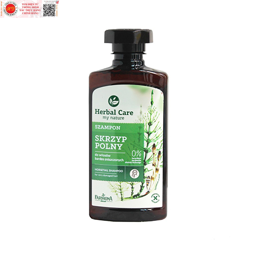 Dầu gội Cỏ đuôi ngựa dành cho tóc hư tổn Herbal Care Horsetail shampoo for very damaged hair