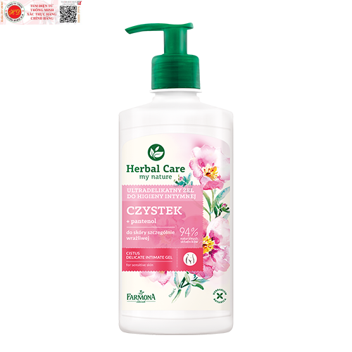 dung dịch vệ sinh phụ nữ diệu nhẹ hồng đá Cistus delicate intimate gel